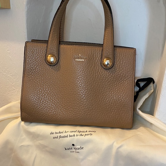 Kate Spade Tan Leather Handbag - Picture 6 of 6